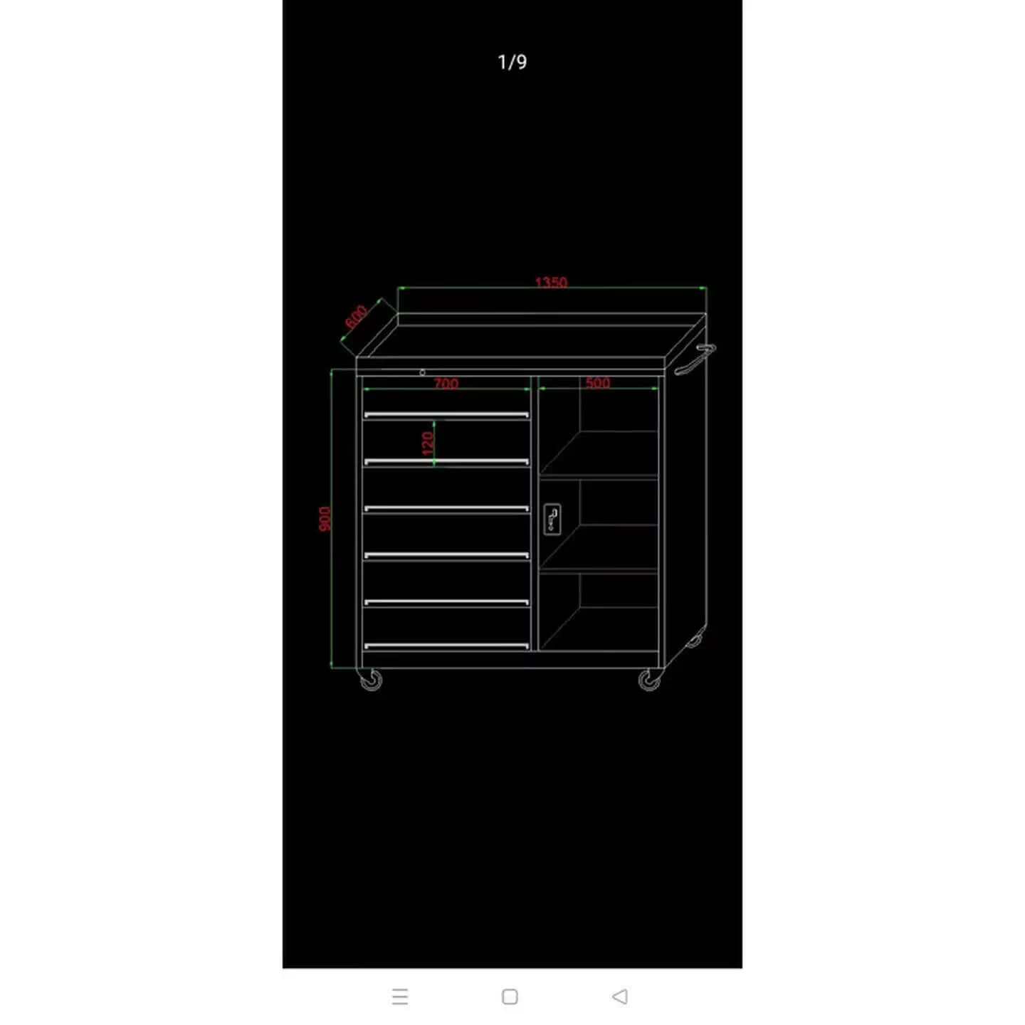 304不锈钢工具柜车间带锁五金零件收纳柜工厂重型工具箱刀
