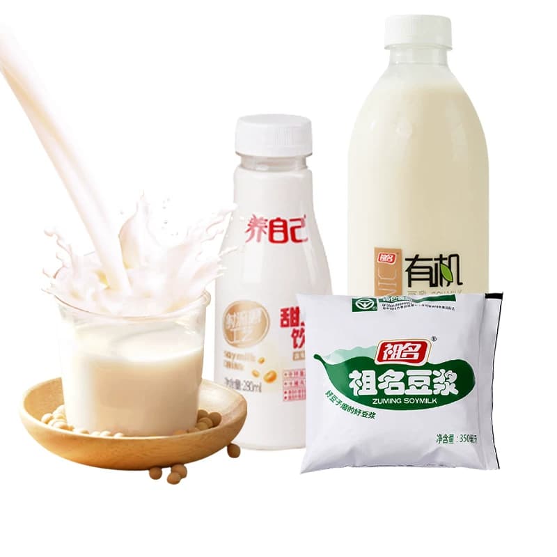 祖名豆浆非转基因大豆无添加蔗糖豆乳谷物植物蛋白饮料