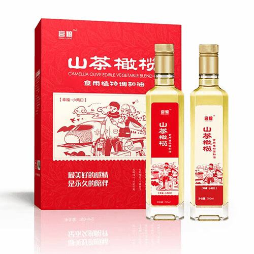 宫粮山茶橄榄调和油750ml*2瓶