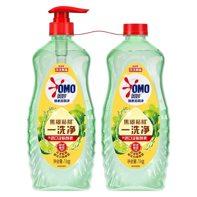 奥妙酵素餐具净洗洁精橙花小青柑香型 (2X1KG)