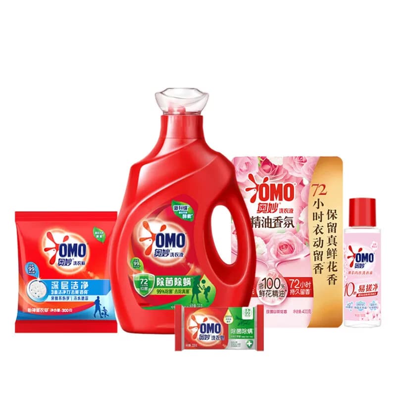 奥妙洗衣液家庭5件套组合大礼包