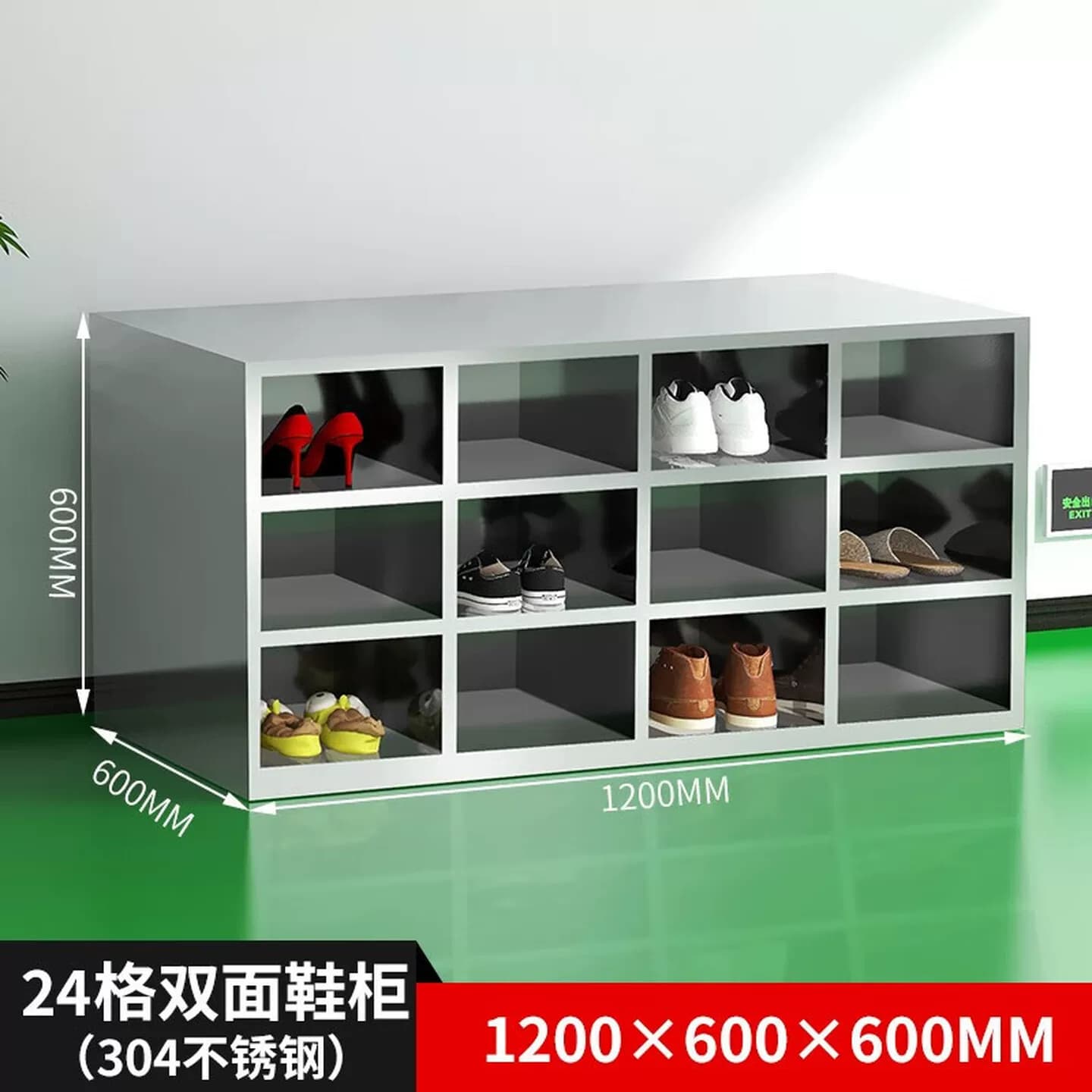 不锈钢员工鞋柜无尘工厂净化车间实验室更衣室单面双面换鞋凳无