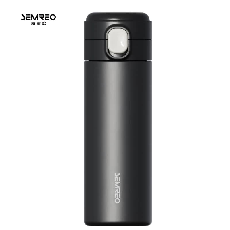 斯密欧 SEMREO艾玛弹跳保温杯子 MR115-450黑色450ml