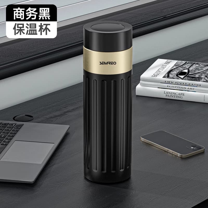 斯密欧 SEMREO罗马风情保温杯子 MR147-480 黑色480ml
