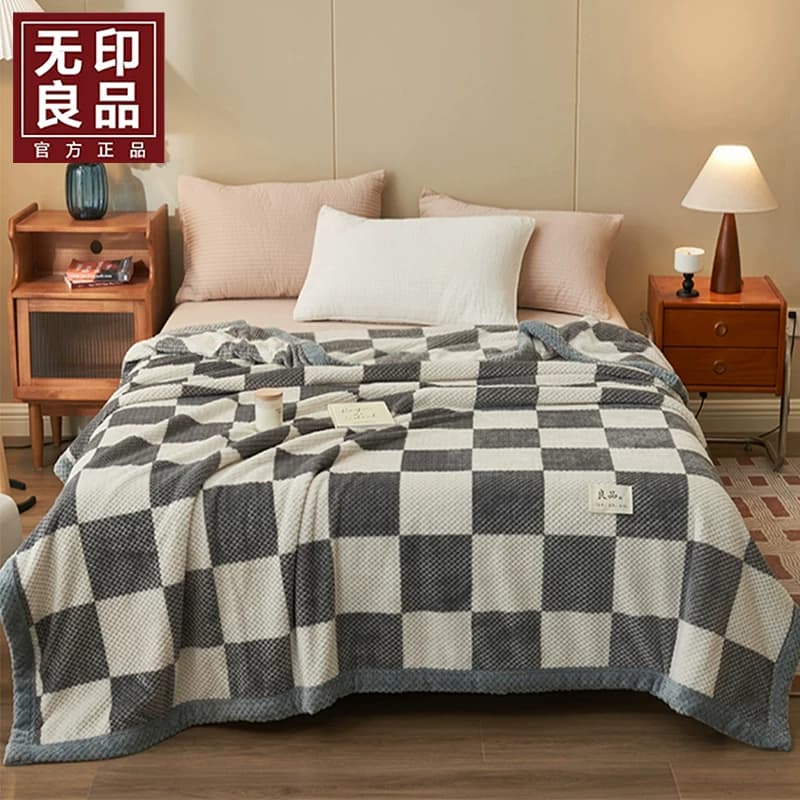 無印良品布拉格提花绒毯