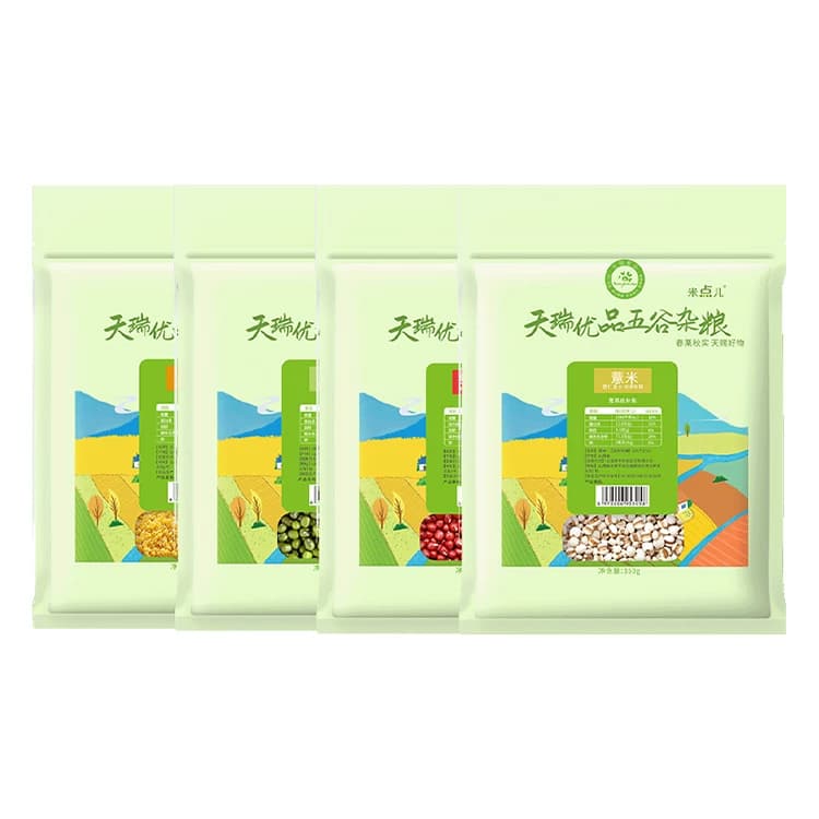 米点儿杂粮4袋组合款红小豆 薏米 绿豆 小米