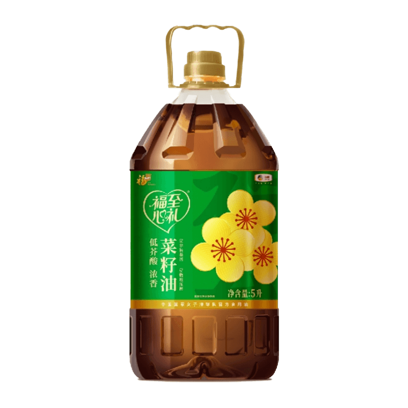 中粮福临门福至心礼非转基因浓香压榨菜籽油