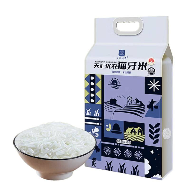 天汇优农猫牙米2.5KG*1袋