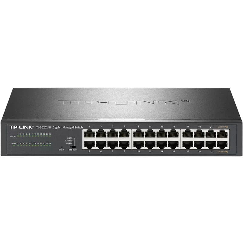 TP-LINK 24口全千兆Web网管 云管理企业级交换器 TL-SG2024D