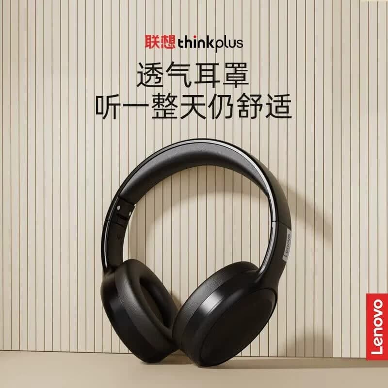Lenovo/联想 TH30电脑电竞降噪耳机 无线头戴式蓝牙耳机 黑色