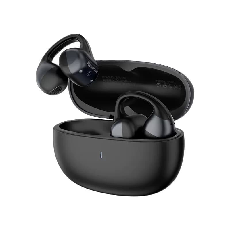 纽曼夹耳式HiFi音质杜比声效开放式不入耳骨传导蓝牙耳机J09黑色