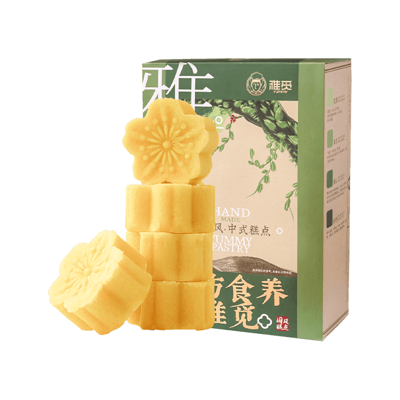 雅觅 原味绿豆糕320g（低糖）老式中式糕点零食绿豆糕点心