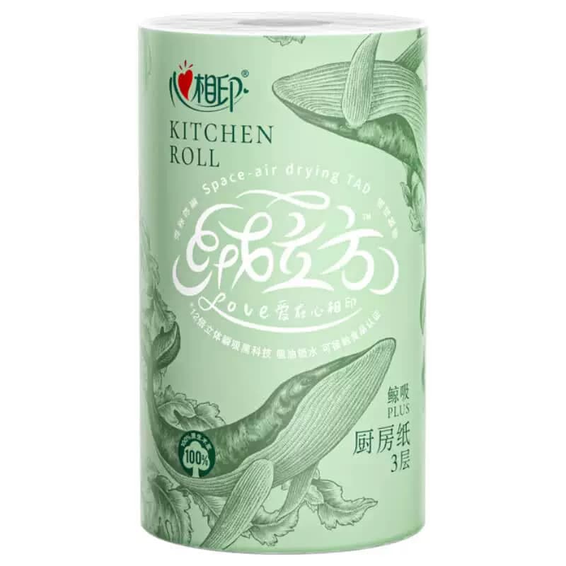 心相印厨房纸巾绒立方单粒装85节印花厨房纸巾单粒装
