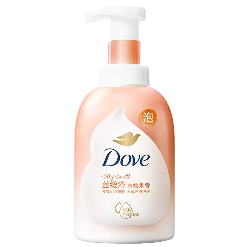 多芬白桃果香绵密沐浴泡泡400ml