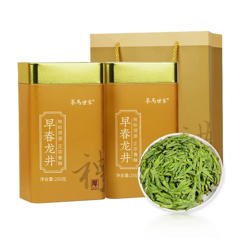 茶马世家®龙井一级厚礼双罐装250g*2罐