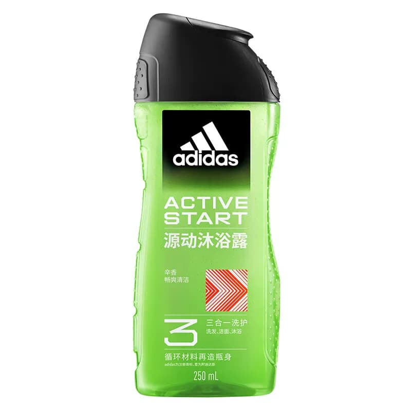 阿迪达斯男士三合一沐浴露 - 源动 250ml
