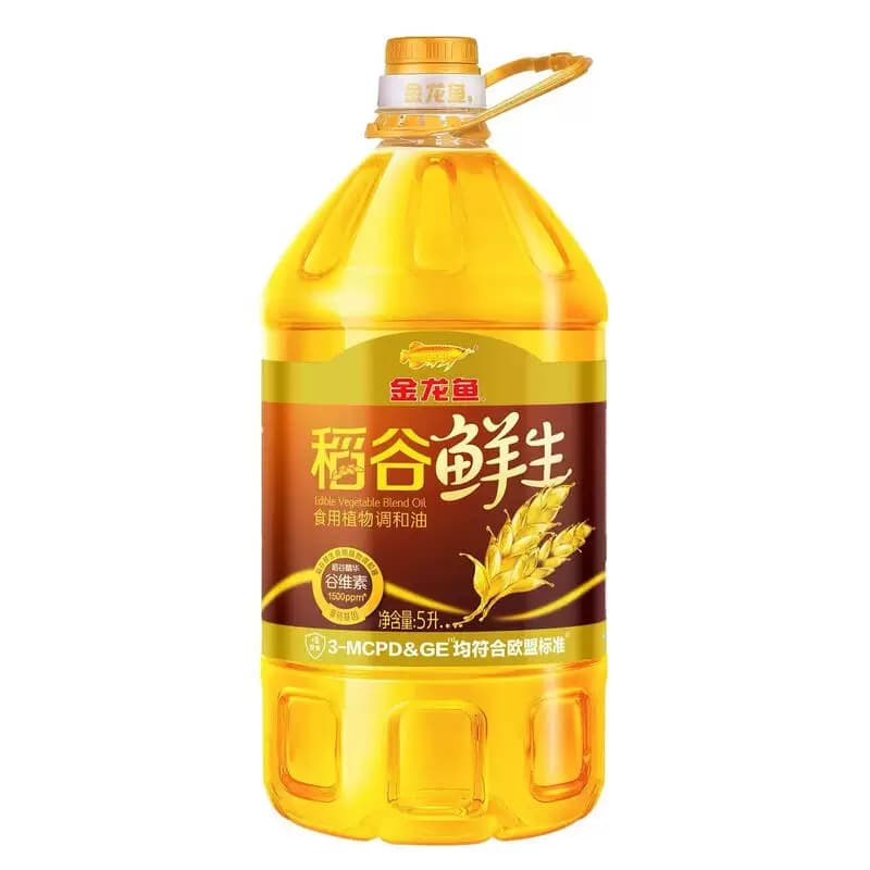 金龙鱼 稻谷鲜生食用植物调和油5L 桶