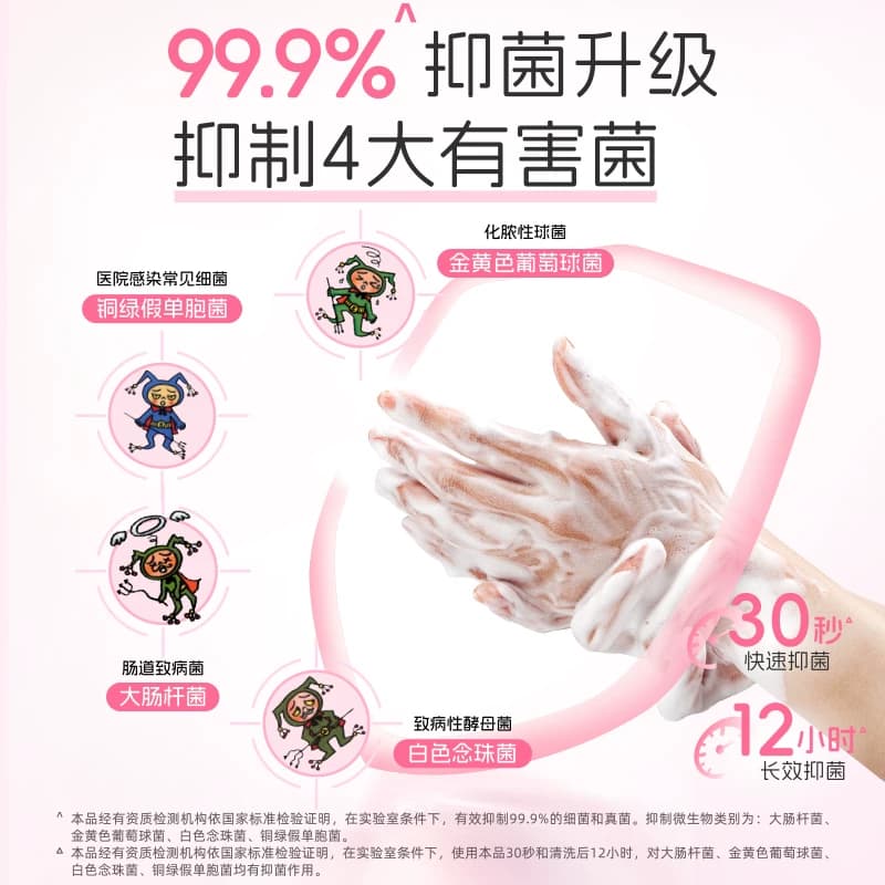 狮王趣净泡沫抑菌洗手液补充装保湿家用全家适用儿童洗手液,详情图 4