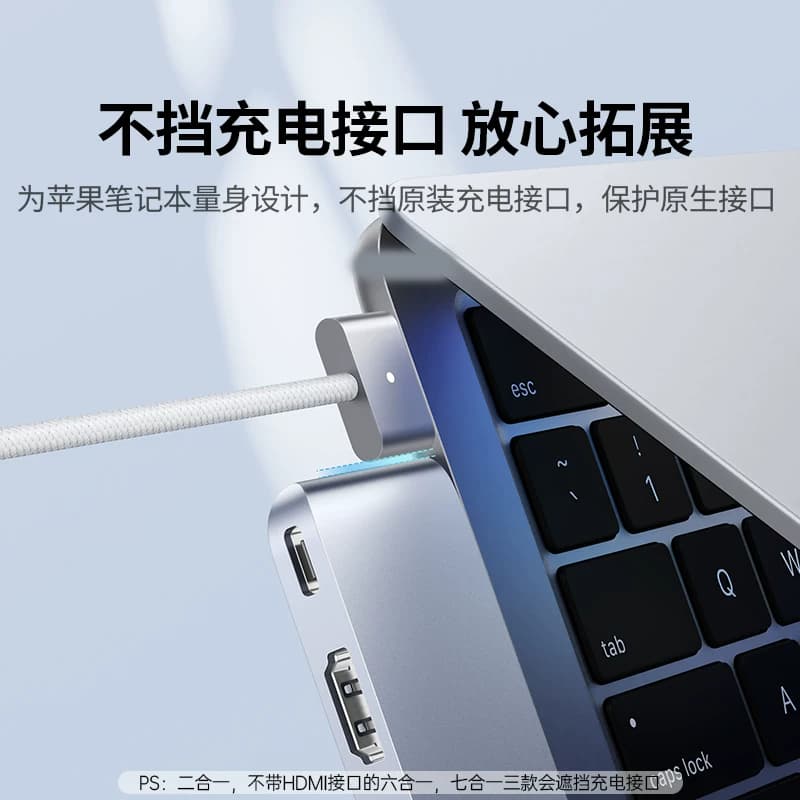绿联扩展坞适用macbook拓展坞air/pro苹果电脑转接头hdmi配件M4雷电4/3转换器uab接口typec直插mac笔记本iPad,详情图 4