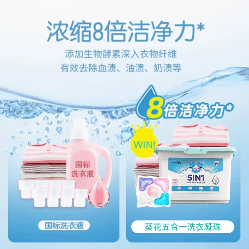 洗衣凝珠留香珠持久留香除菌洁净花香型多效五合一香氛洗衣液,详情图 6