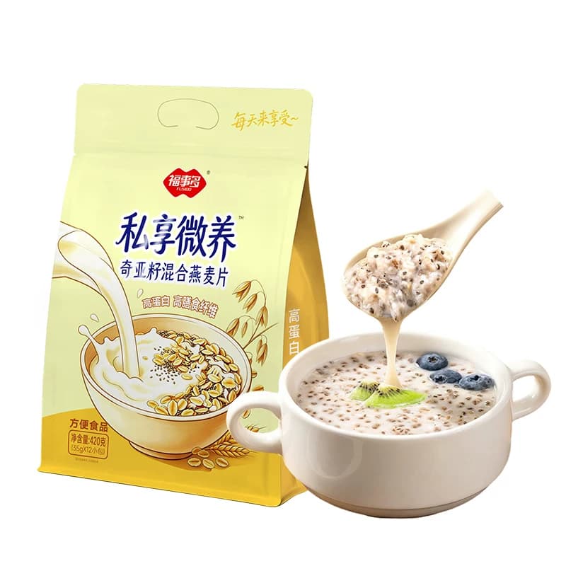 福事多奇亚籽混合燕麦片私享微养早餐代餐晚餐健身健康冲饮休闲,详情图 3