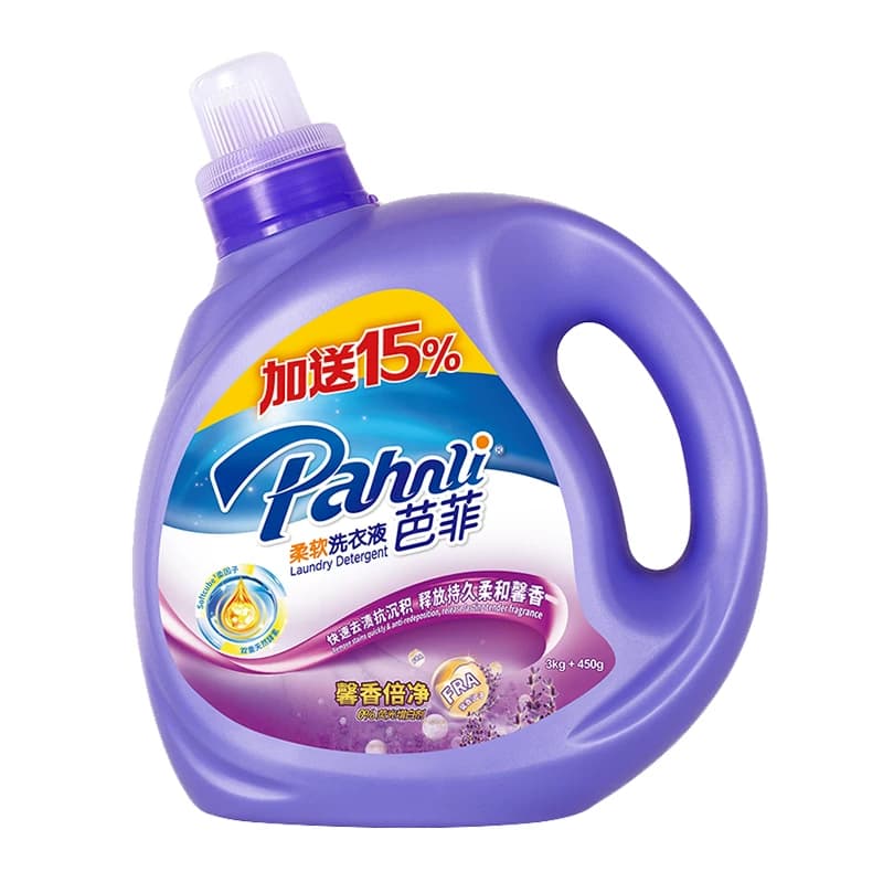 芭菲柔软洗衣液3.45kg*1瓶双重酵素高效洁净柔顺持久留香,详情图 3