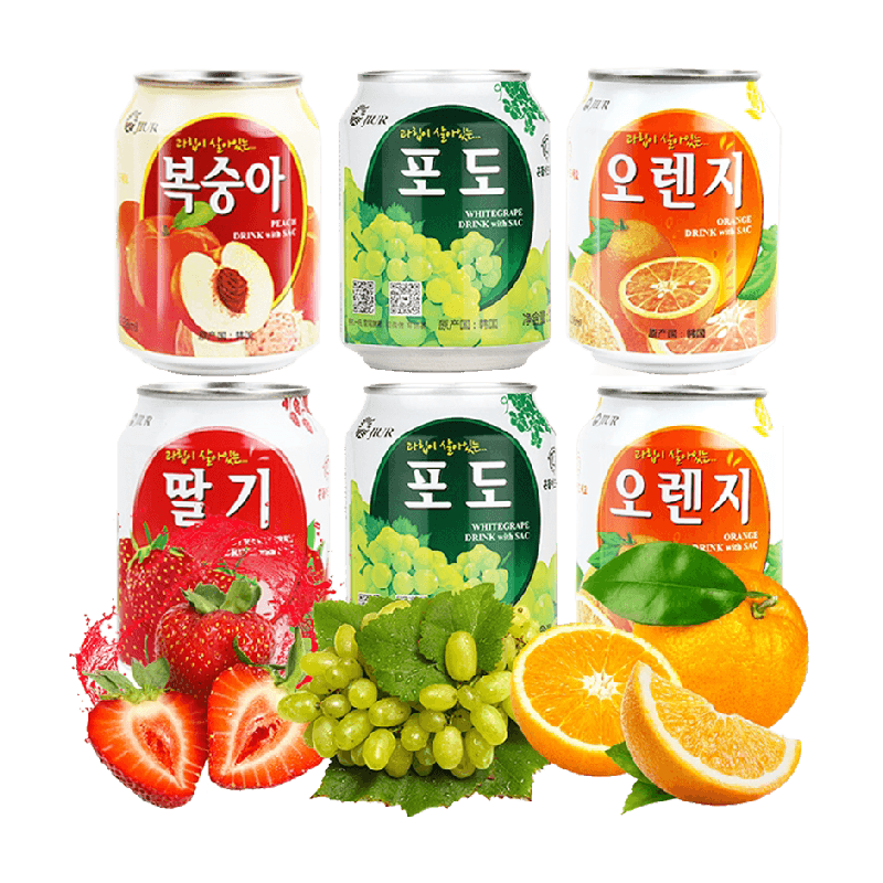 韩国进口九日0脂果肉果汁饮料多种口味夏日冰镇欢聚畅饮露营出游