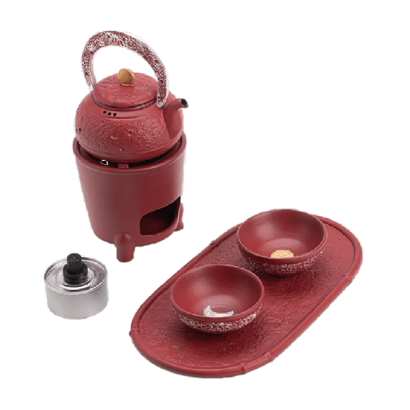 苏氏陶瓷(SUSHI CERAMICS)围炉煮茶鎏银日月同辉煮茶壶茶具