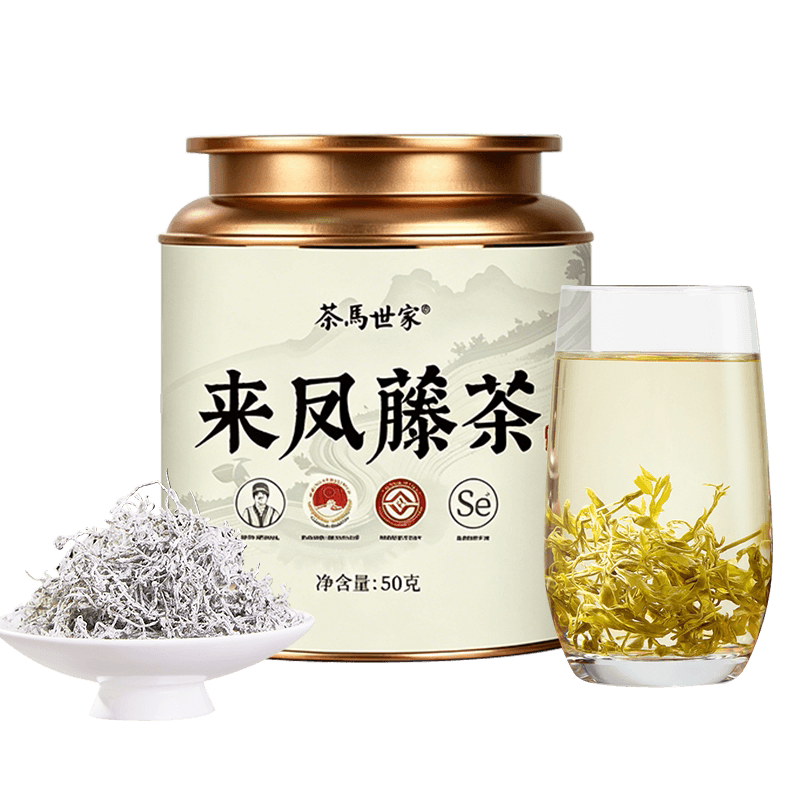 茶马世家茶叶恩施来凤藤茶龙须嫩芽尖莓茶土家富硒养生茶自己喝,详情图 1
