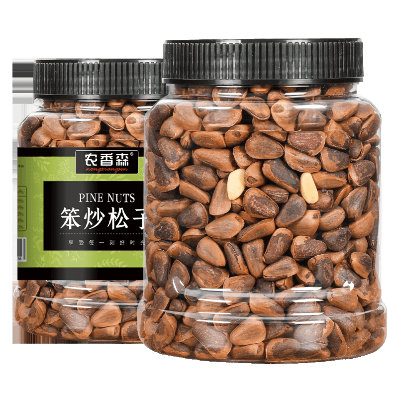 农香森笨炒松子新货东北非油炸手剥大红松子原味孕妇坚果