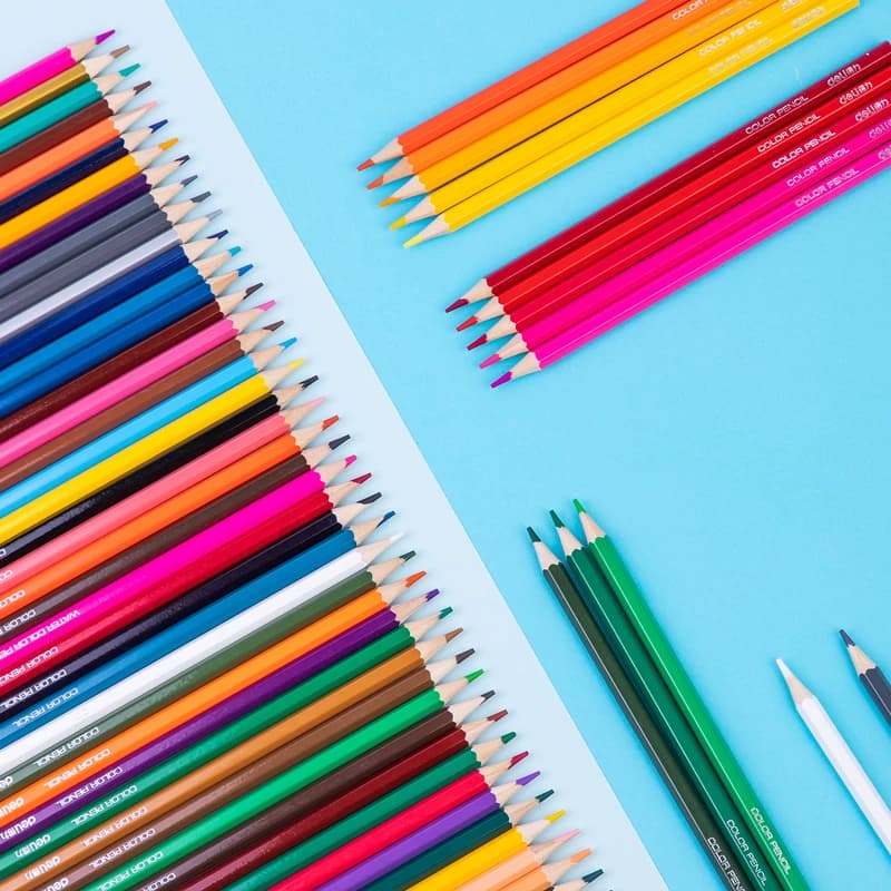 得力彩色铅笔彩铅笔小学生专用一年级美术生画画工具可擦油性水溶性绘画笔48色24色幼儿园儿童彩色画笔,详情图 4