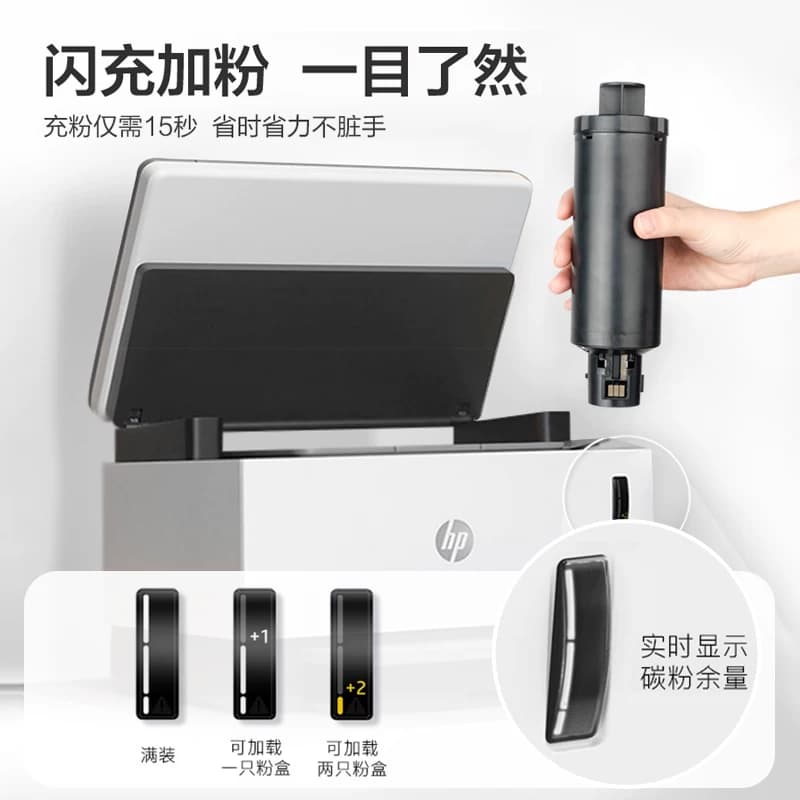 彩格适用惠普W1108ad粉盒ns1005w硒鼓108a碳粉109a打印机1020c,详情图 5