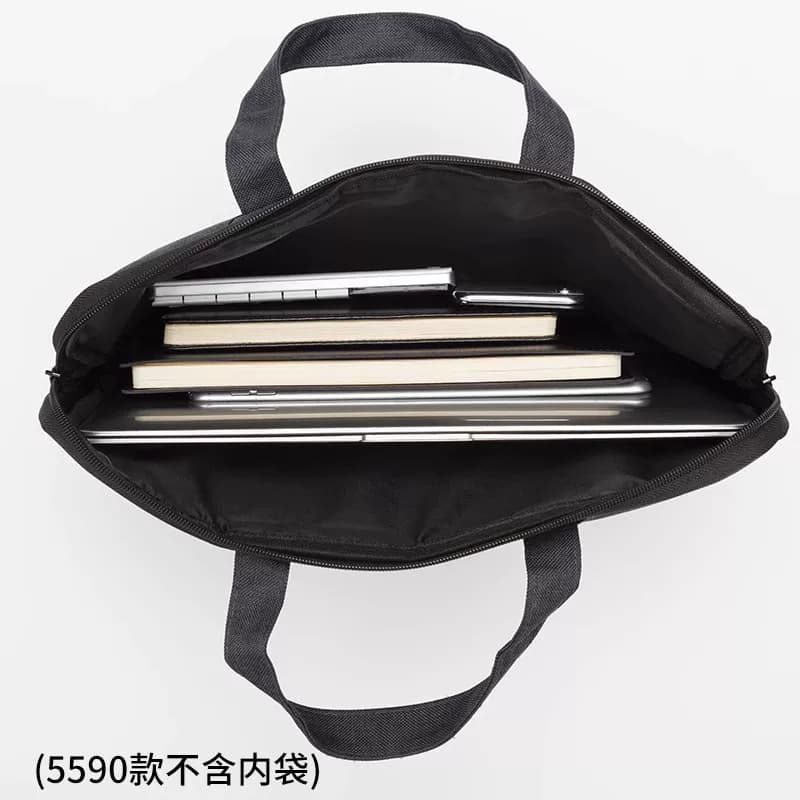 得力文件袋电脑包公文包帆布包a4手提袋资料袋商务拉链多层男办公包文件公文包会议大容量办公用品收纳,详情图 5