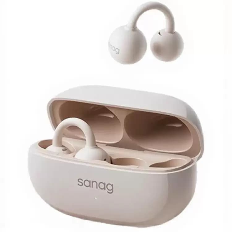 SANAG塞那F20S Pro蓝牙耳机耳夹式适用于苹果耳机 椰香米