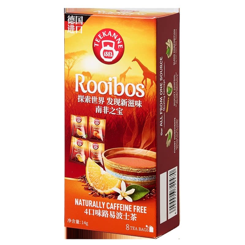 teekanne4口味路易波士茶花草养生茶组合茶包袋泡茶混合装,详情图 2