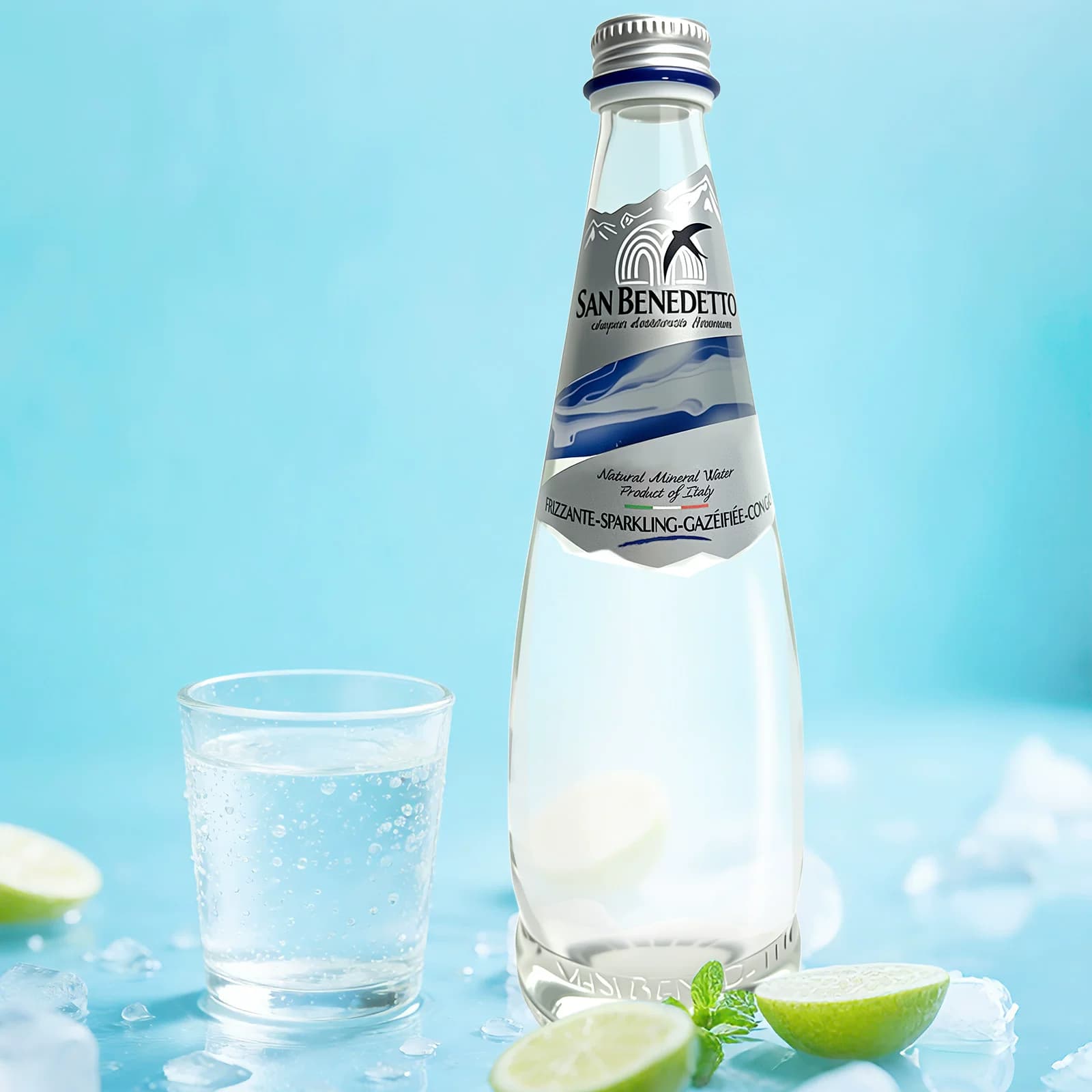 意大利原装进口SAN BENEDETTO圣碧涛充气天然饮用水750ml*12瓶,详情图 4