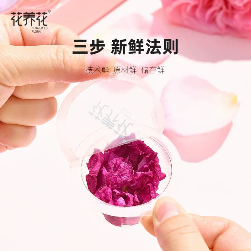 花养花冻干玫瑰鲜花茶礼盒绿色食品大朵平阴重瓣红玫瑰女生泡水喝,详情图 4