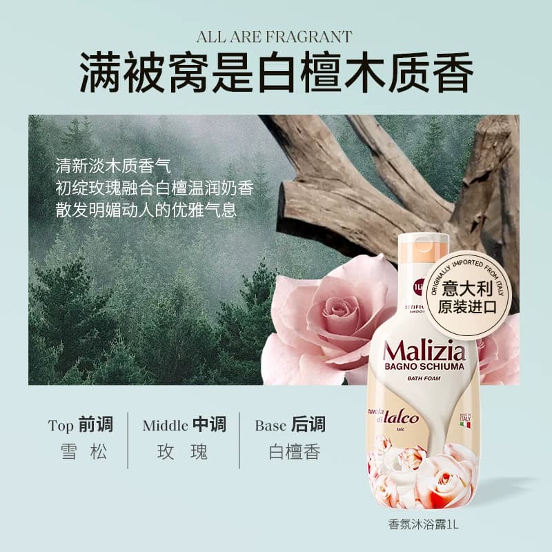 玛莉吉亚意大利进口洗沐套装大容量控油蓬松去屑持久留香木香调,详情图 5