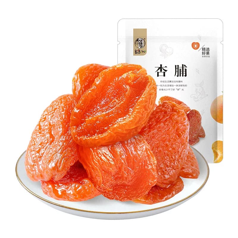 华味亨杏脯红杏干芒果干奶糕水果干蜜饯果脯办公室休闲零食礼包,详情图 3
